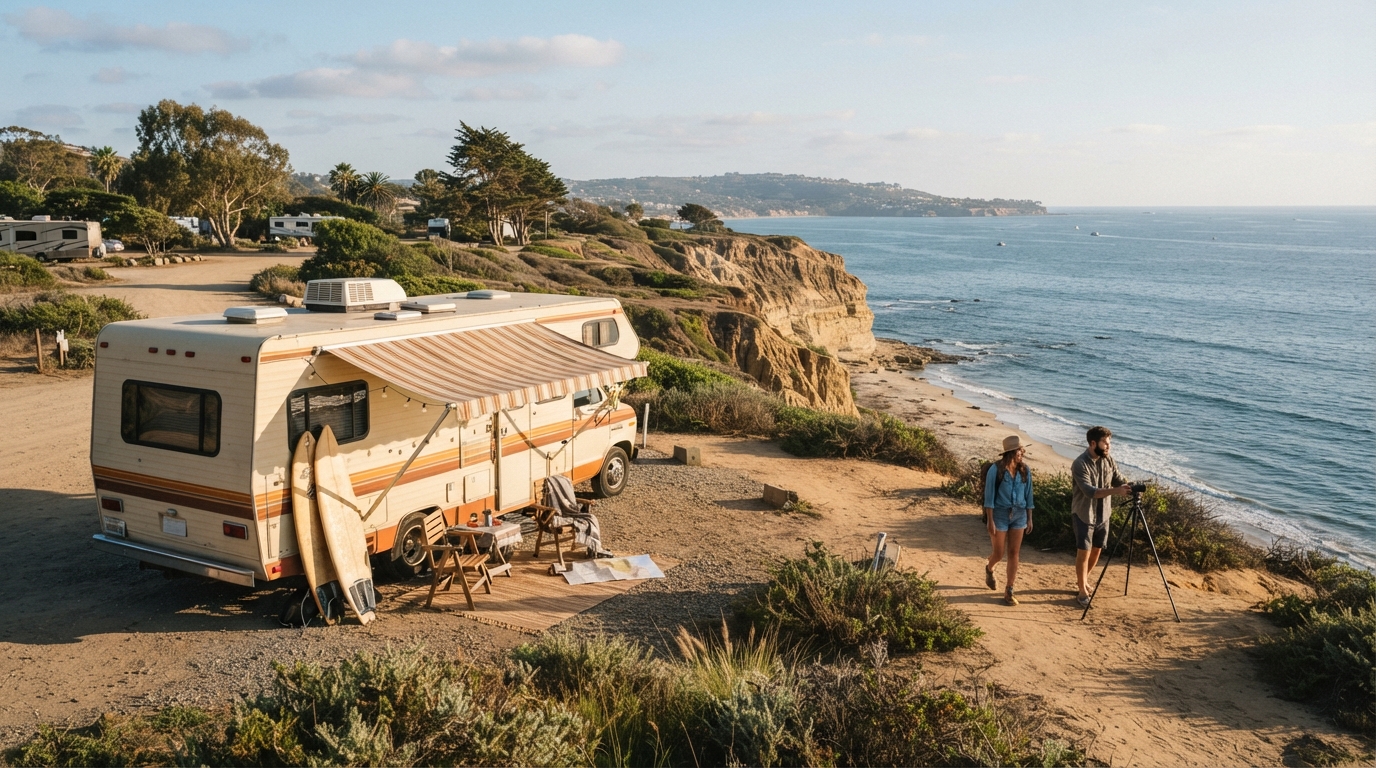 San Diego to Philadelphia - Cross-Country Exploration — San Diego RV road trip landscape