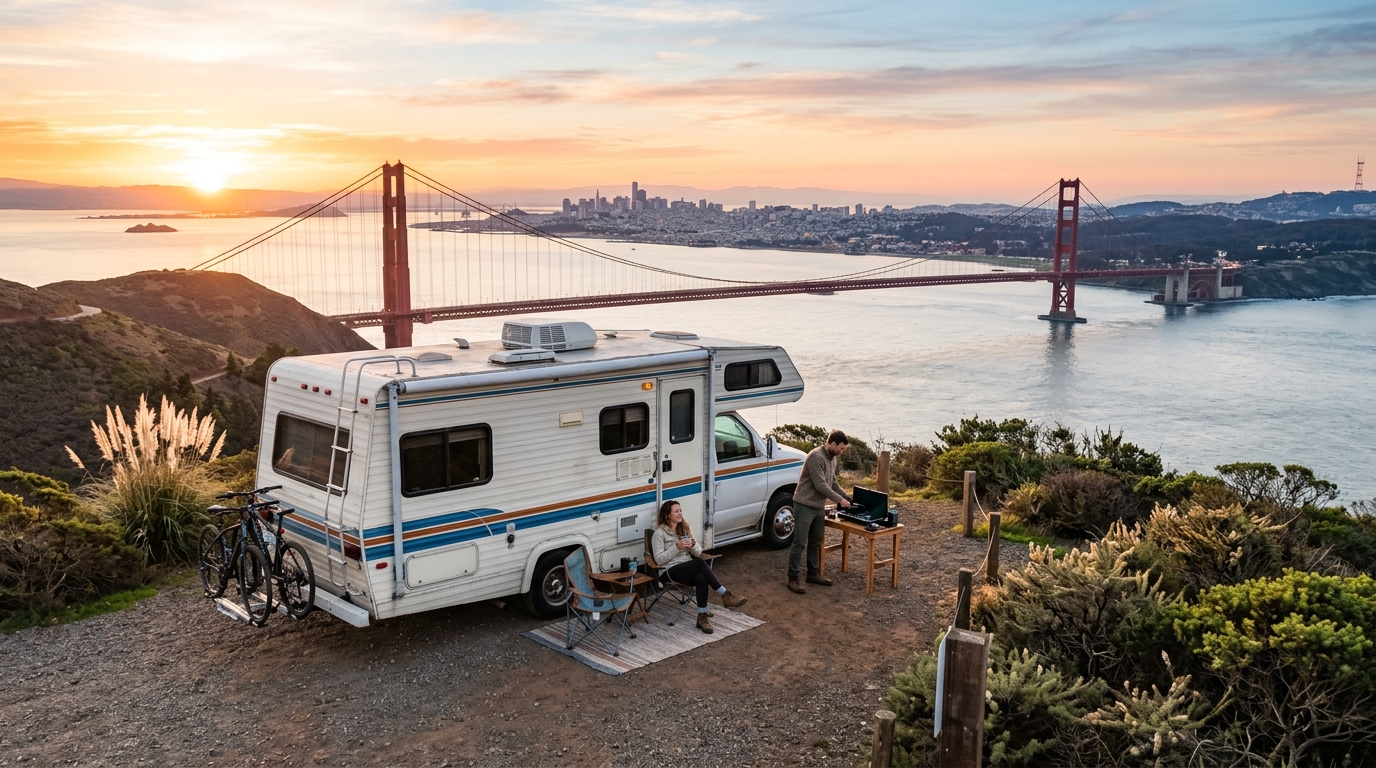 San Francisco to Charlotte — San Francisco RV road trip landscape