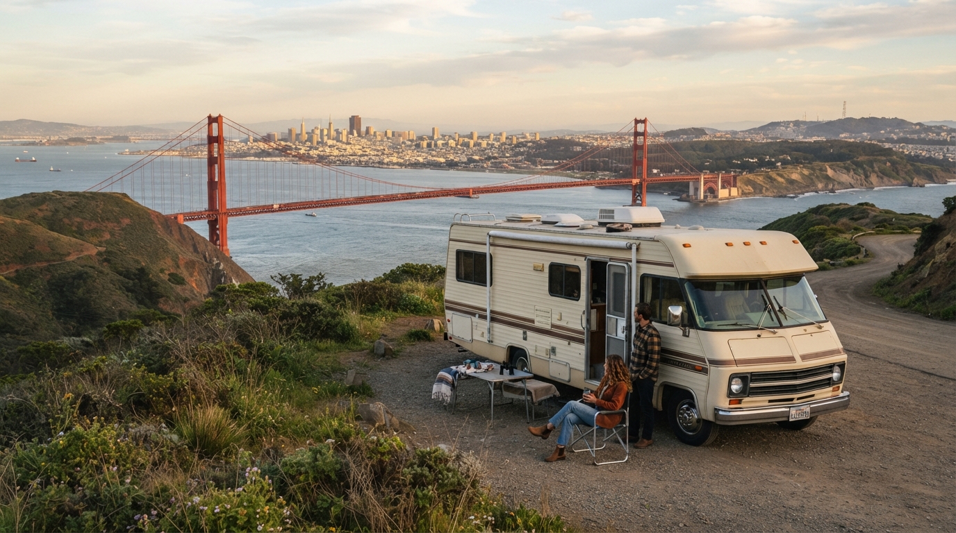 San Francisco Roundtrip - The Best of the Southwest by Motorhome: From California’s Coast to Arizona’s Canyons — San Francisco RV road trip landscape
