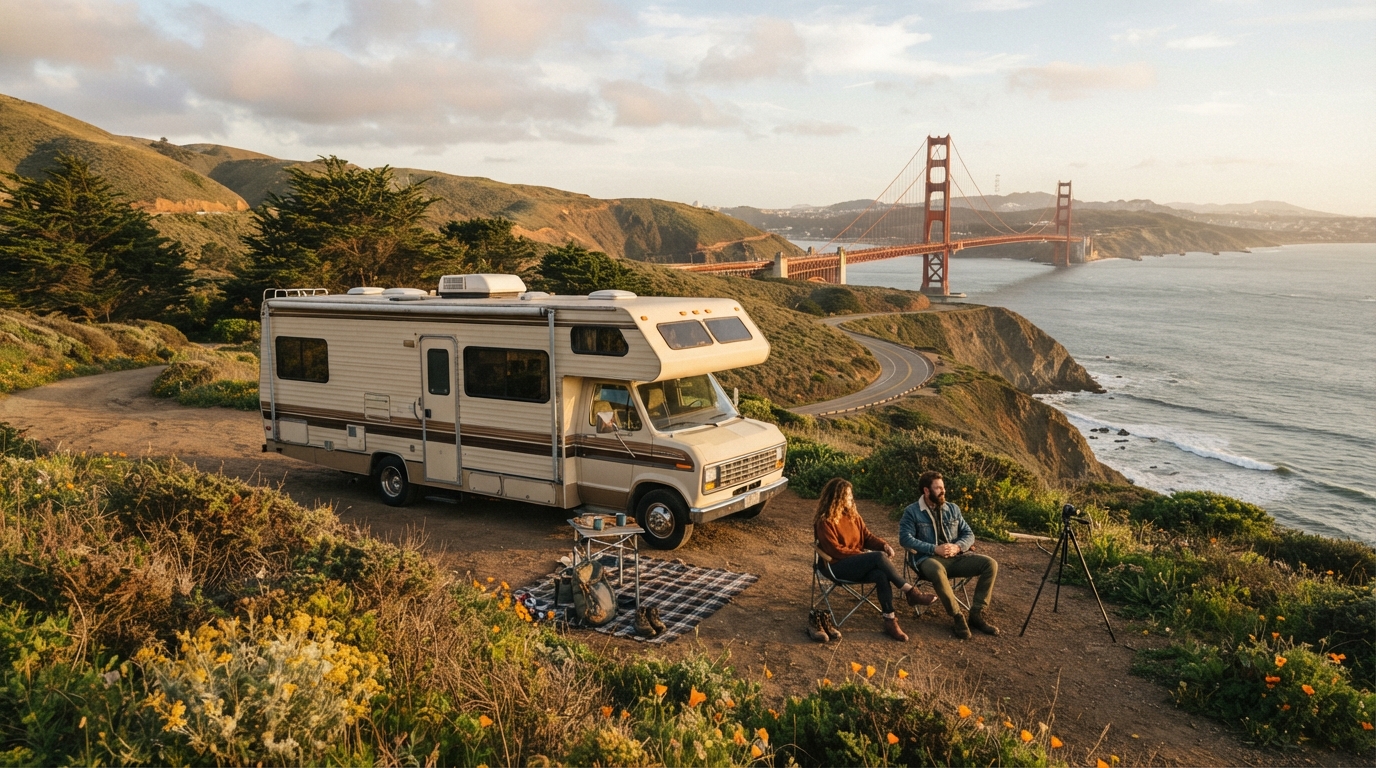 San Francisco to Houston — San Francisco RV road trip landscape
