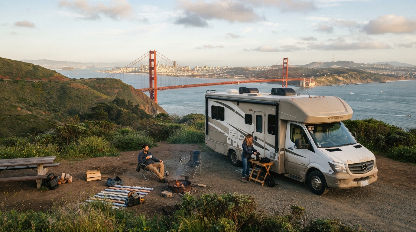 San Francisco to Billings - Incl. Yellowstone - The Great Frontier Odyssey — San Francisco RV road trip landscape