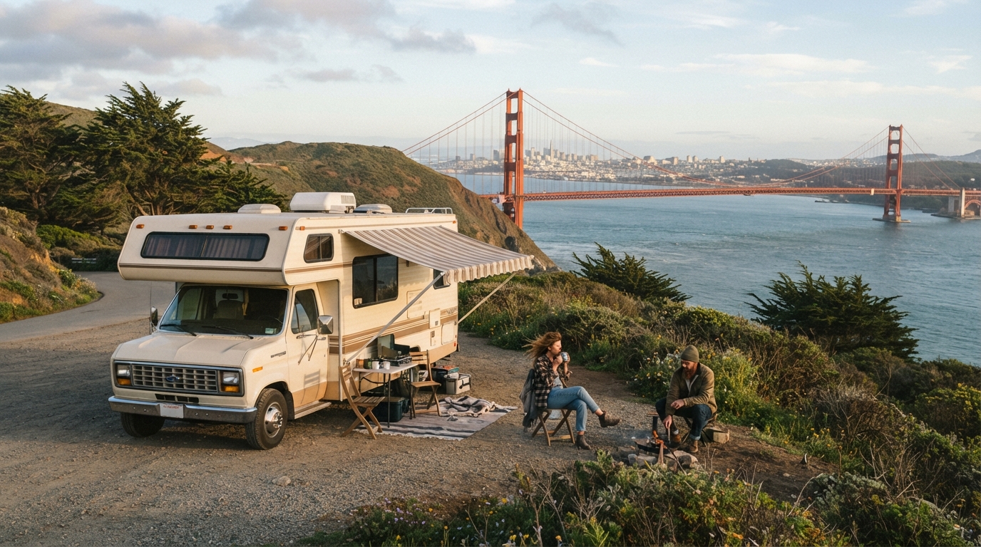 San Francisco Roundtrip — San Francisco RV road trip landscape