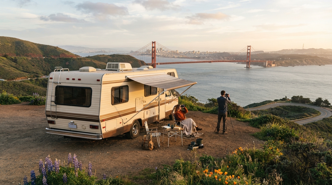 San Francisco to Phoenix - Golden Gateway to Desert Delights — San Francisco RV road trip landscape