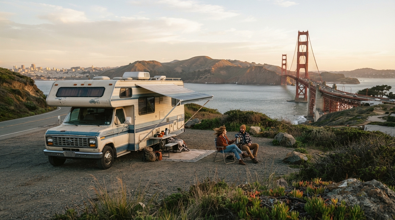 San Francisco Roundtrip - Incl. Yosemite — San Francisco RV road trip landscape