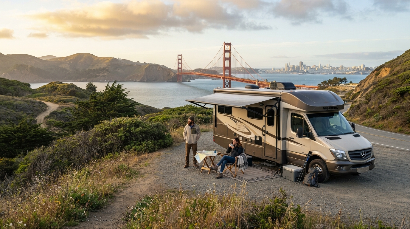 San francisco to Washington DC - East Coast to Capital — San Francisco RV road trip landscape