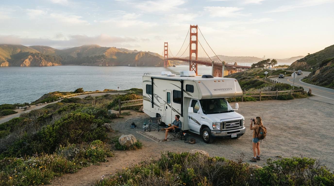 San Francisco to Austin - Including Road No. 1 — San Francisco RV road trip landscape