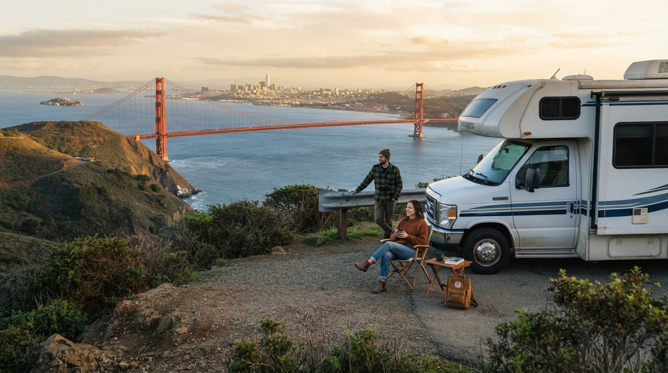 San Francisco Roundtrip - The Best of the Southwest by Motorhome: From California’s Coast to Arizona’s Canyons — San Francisco RV road trip landscape