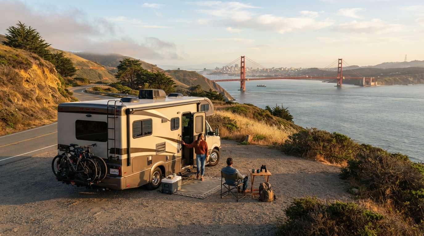 San Francisco to Dallas - The Great American Odyssey — San Francisco RV road trip landscape