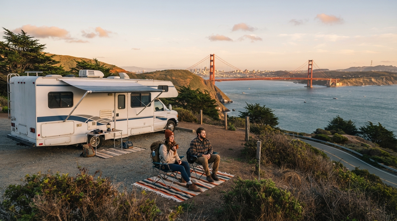 San Francisco to Austin - Including Road No. 1 — San Francisco RV road trip landscape