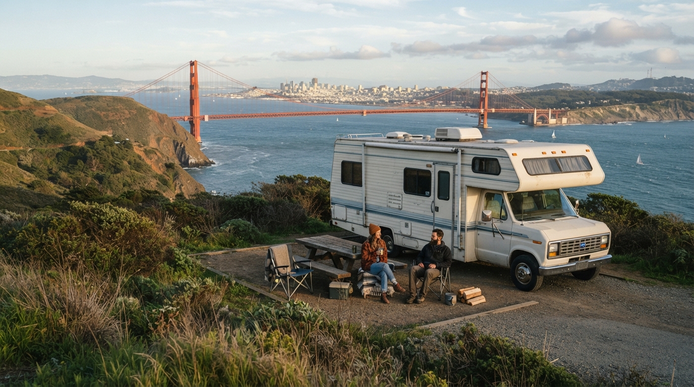 San Francisco to Las Vegas - 20-day family RV route — San Francisco RV road trip landscape