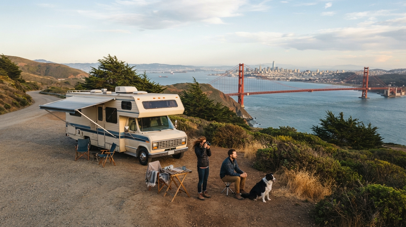 San Francisco to Las Vegas - Great Western Family Loop — San Francisco RV road trip landscape