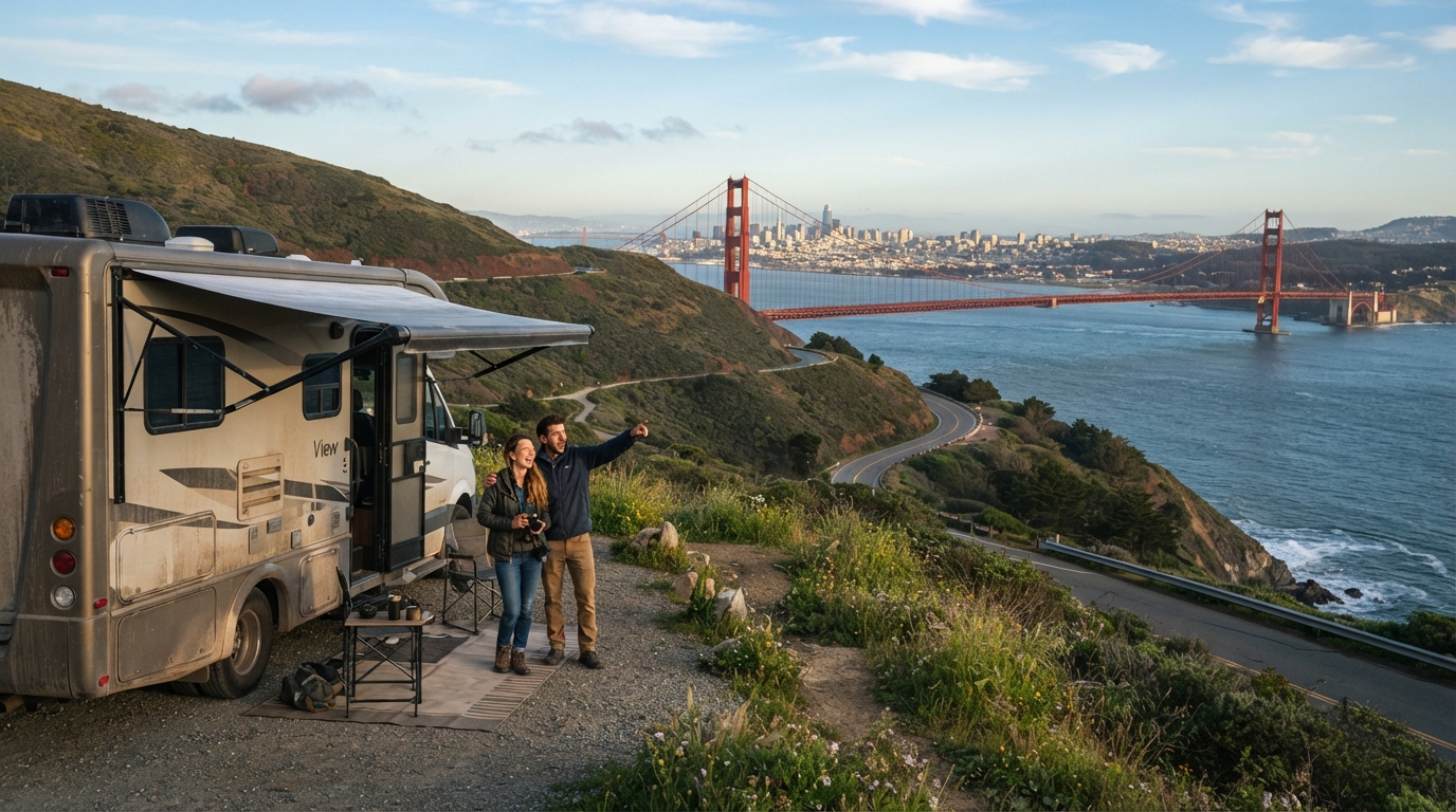 San Francisco to Las Vegas - 20-day family RV route — San Francisco to Las Vegas scenic route