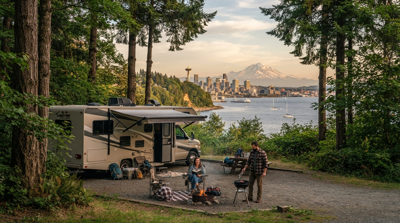 Seattle to Denver - Includes the Canadian Rocky mountain — Seattle RV road trip landscape