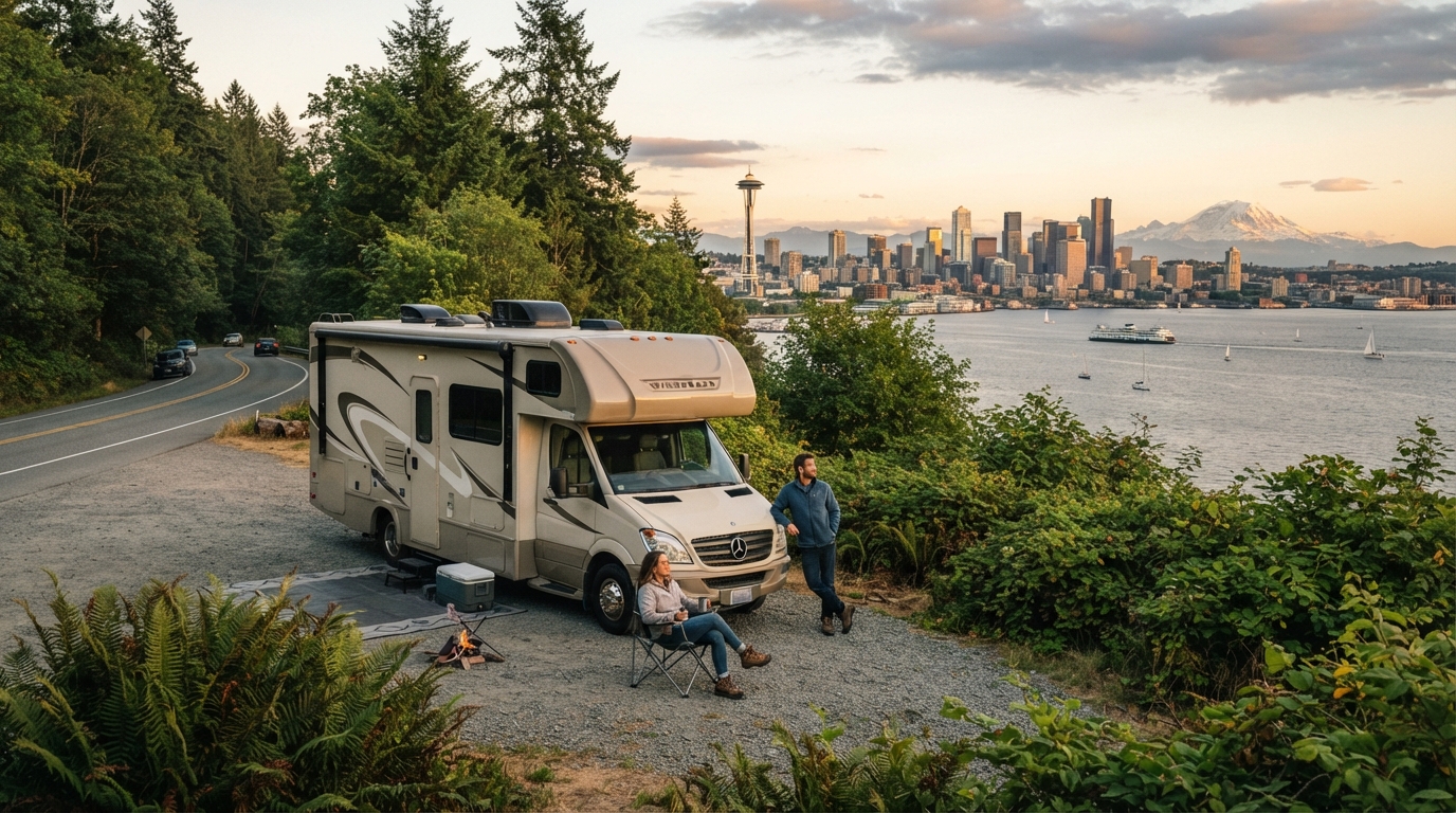 Seattle to Salt Lake City- Towards the Canadian Rockies and The Yellowstone — Seattle RV road trip landscape