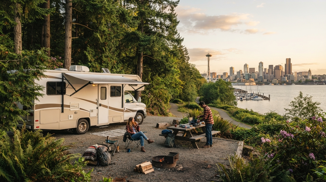 Seattle Roundtrip short - including Olympic national park — Seattle RV road trip landscape