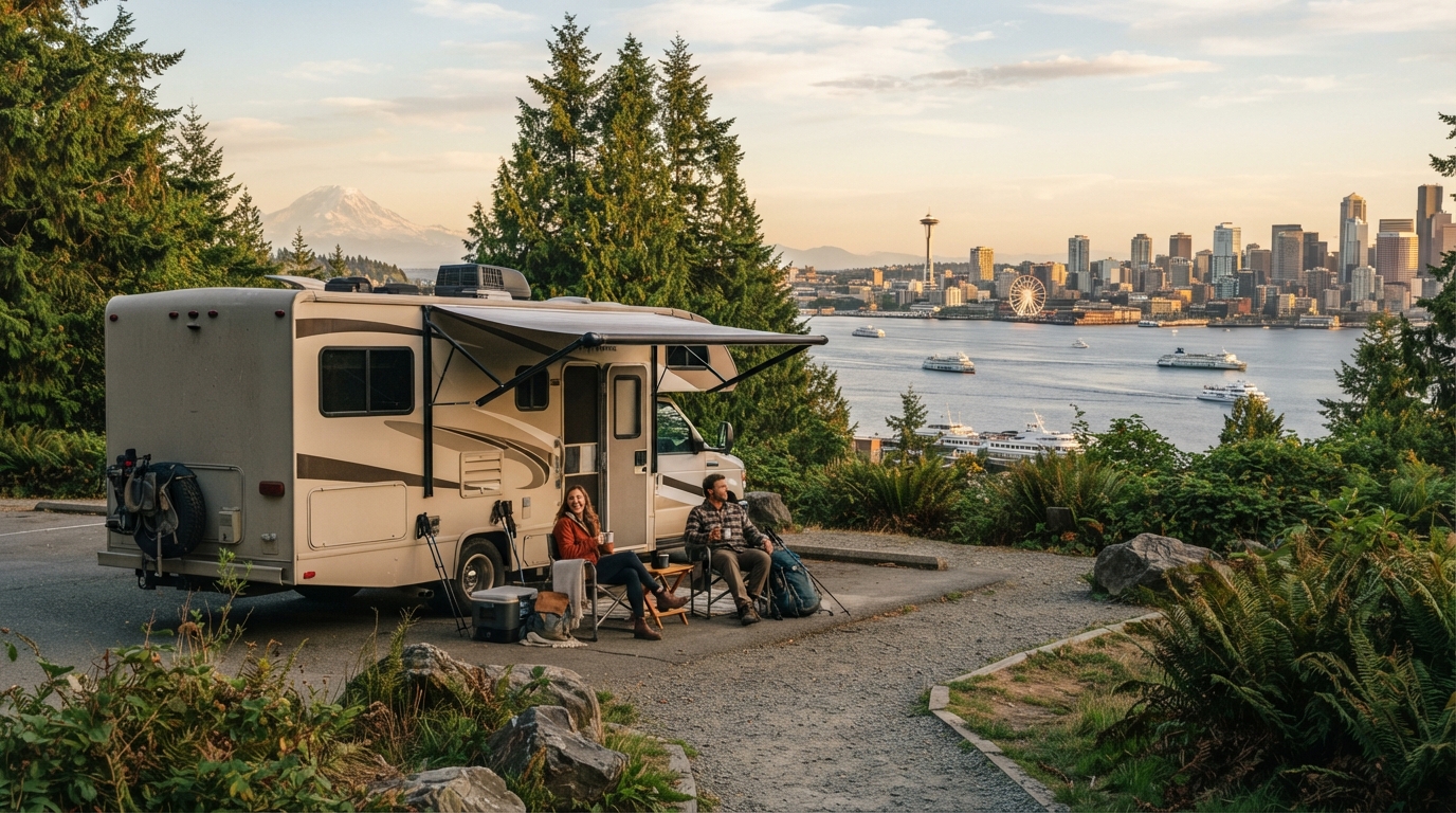 Seattle Roundtrip - The Epic Washington, BC, and Oregon Crossing — Seattle RV road trip landscape