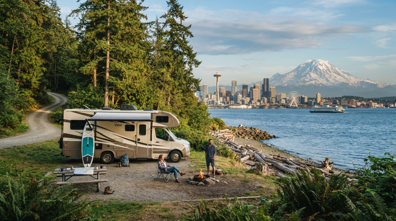 Seattle to Austin - Desert Dreams to City Scenes — Seattle RV road trip landscape