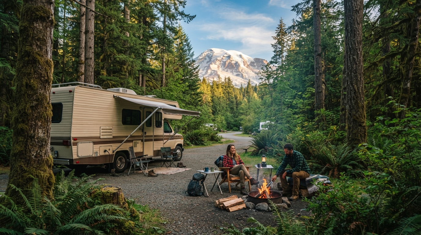 Seattle Roundtrip - Olympic peninsula, Three Capes Scenic Drive and Historic Columbia Trail — national park landscape