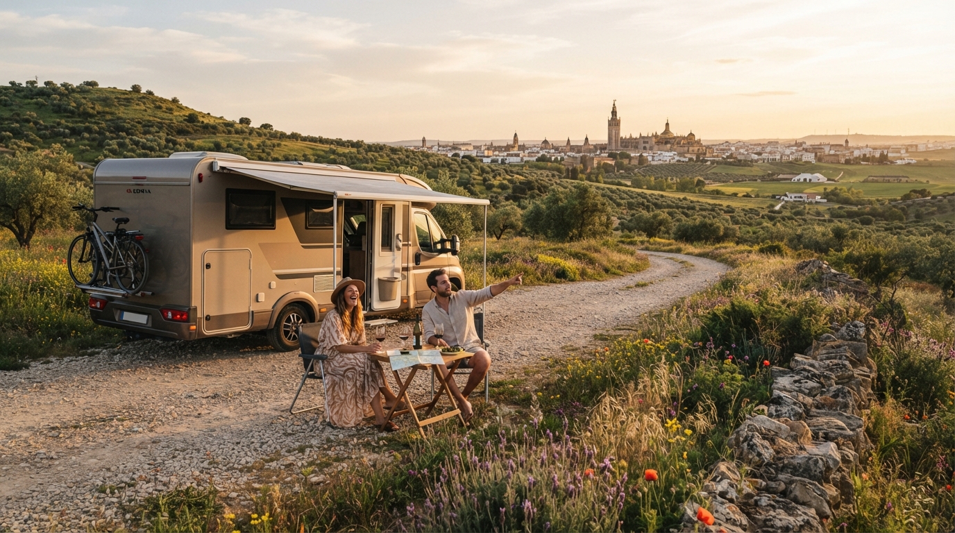 Seville Round Trip - Roman Ruins and Flamenco Arts — Seville RV road trip landscape