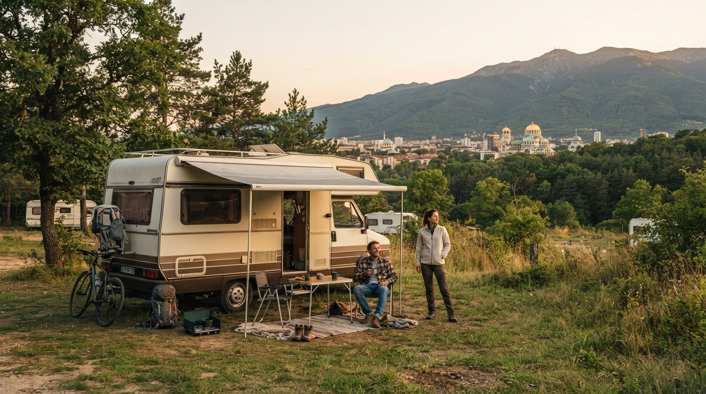 Sofia Roundtrip - Bulgaria Wonders Explorer — campground with a motorhome