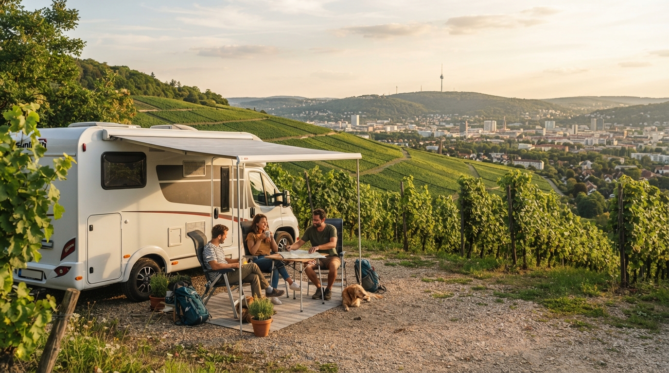 Stuttgart Roundtrip - River Castles Fast Cars and Roller Coasters — Stuttgart RV road trip landscape