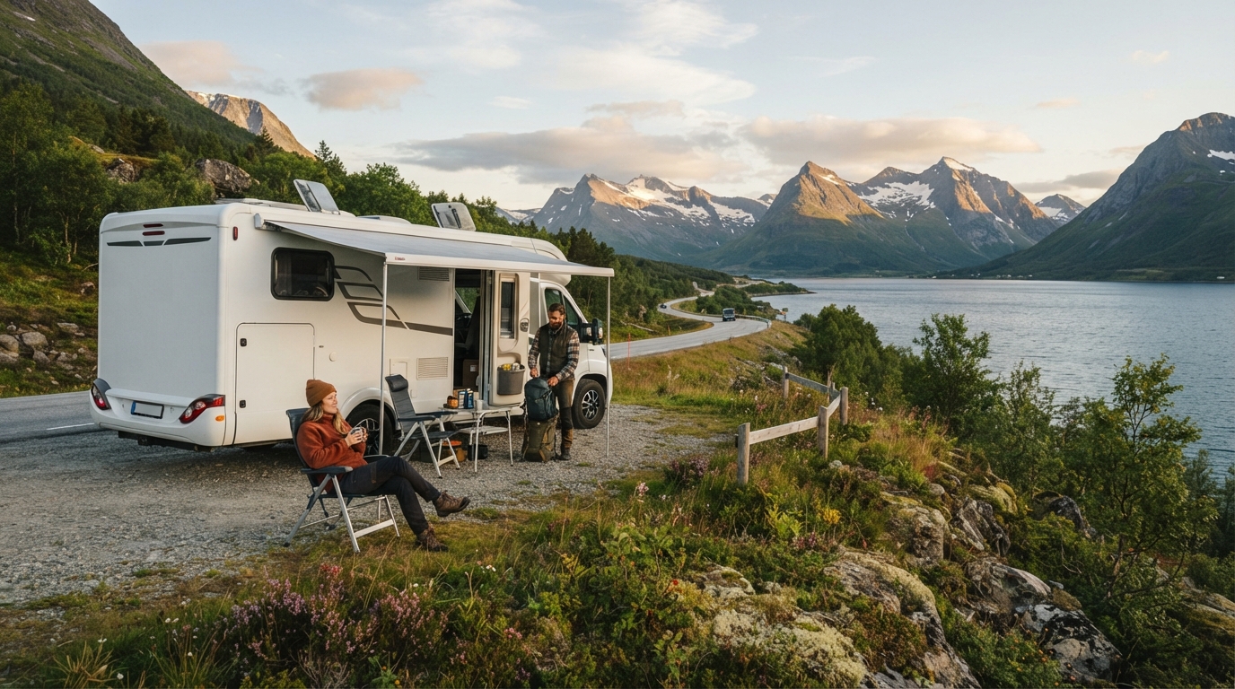 Tromso to Stavanger - Arctic Escapades & Coastal Fjords Charms — Tromsø RV road trip landscape