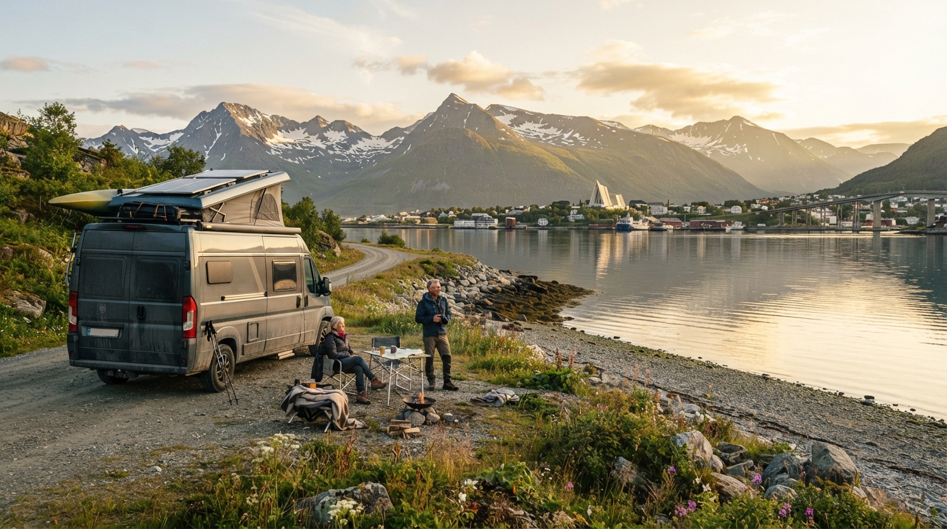 Tromsø Round Trip - Arctic Wonders: Northern Norway Family Road Trip — Tromsø RV road trip landscape
