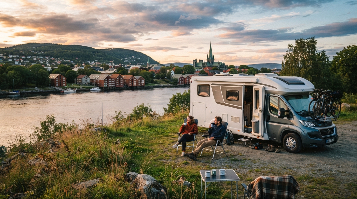 Trondheim Round Trip -Through Norway's Breathtaking Fjords and Coastal Treasures! — Trondheim RV road trip landscape