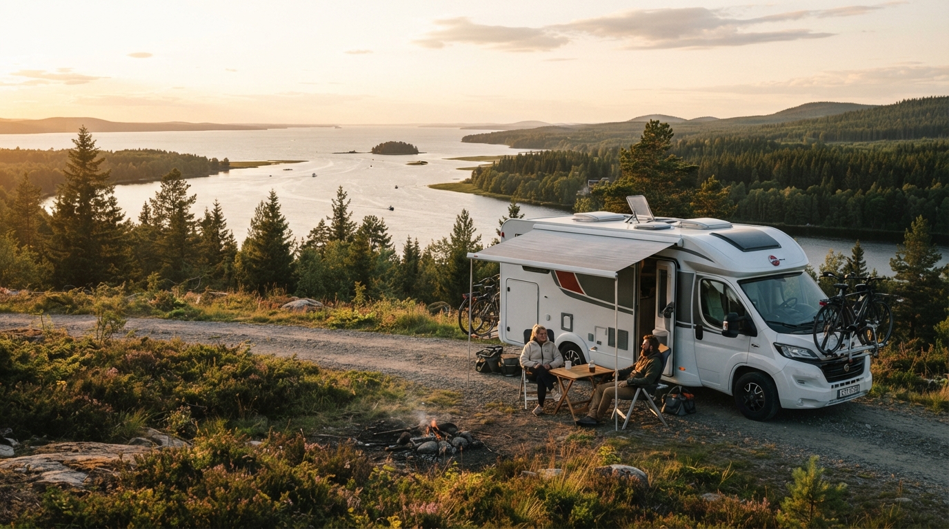 Umea Round trip - Heartland Horizons: A Swedish Adventure — Umeå RV road trip landscape
