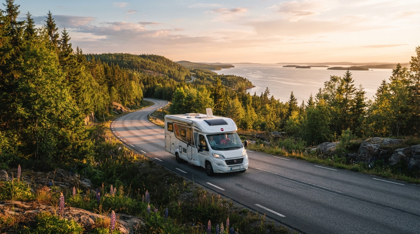Umea Round trip - Legends of the North RV Journey — Umeå RV road trip landscape