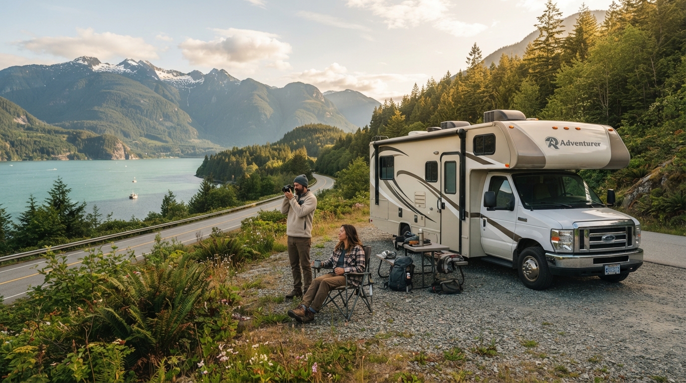 Vancouver Roundtrip - Including the Rockies mountains and Vancouver Island — Vancouver RV road trip landscape
