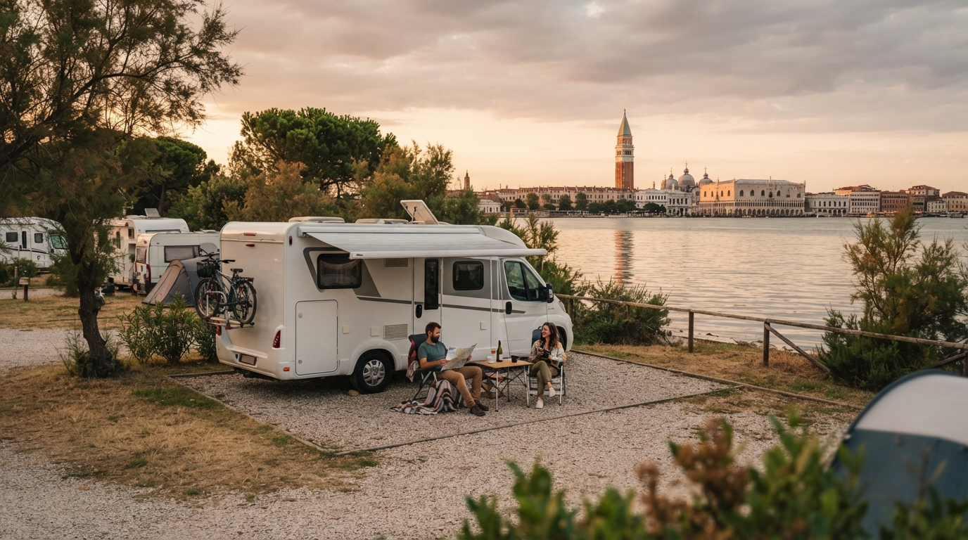 Venice Roundtrip - South West - Tuscany and Italian East coast — Venezia RV road trip landscape