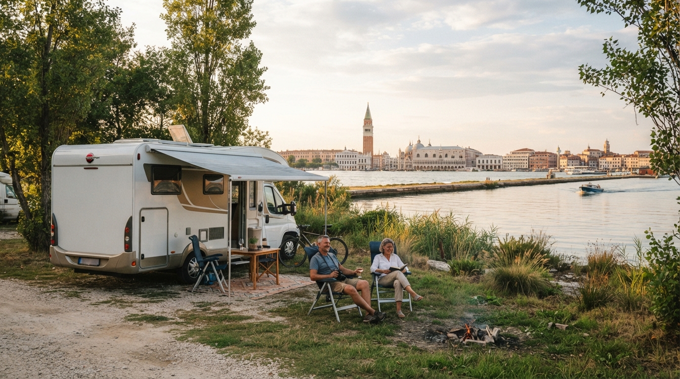 Venice Roundtrip - South - Adriatic sea, Croatia, Slovenia, Italy — Venezia RV road trip landscape
