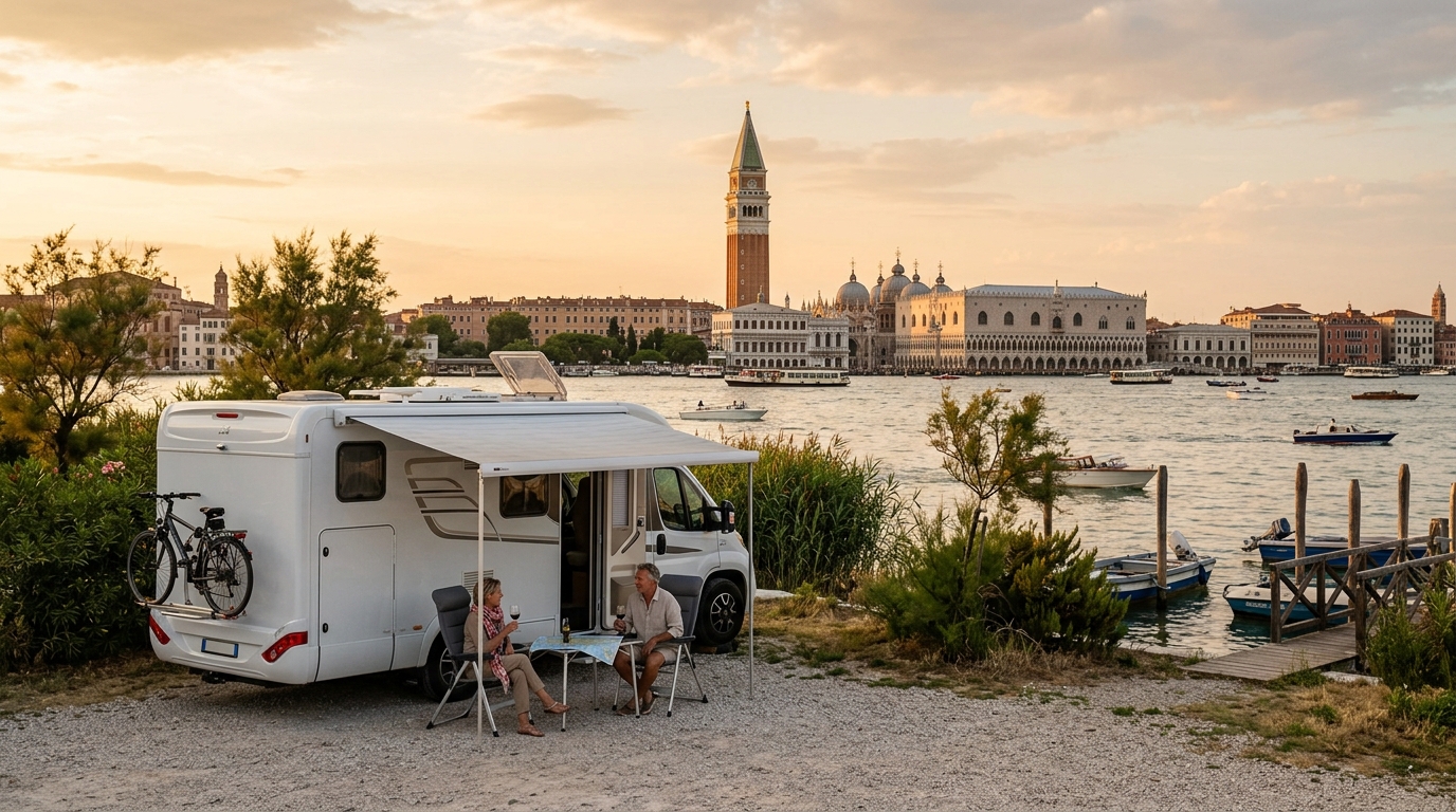 Venice Roundtrip - North - Slovenia, Austria, Italy- Garda lake. — Venezia scenic landscape