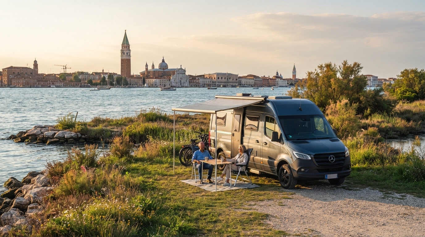 Venice Roundtrip - West - Garda lake — Venezia scenic landscape