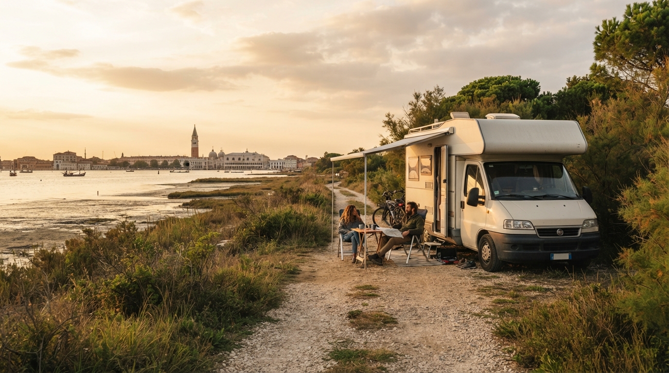 Venice Roundtrip - West - Garda lake — national park landscape