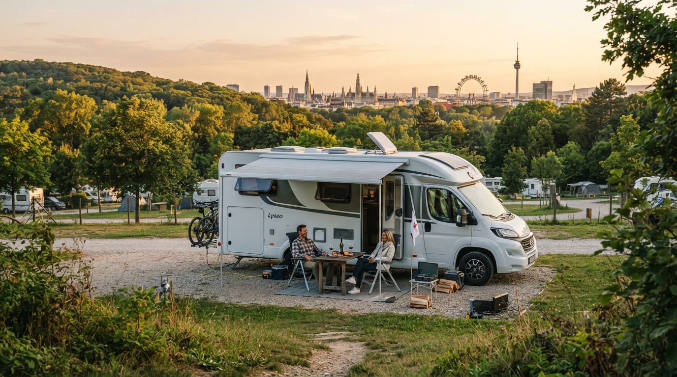 Vienna Round trip - The Imperial and Thermal Loop — campground with a motorhome
