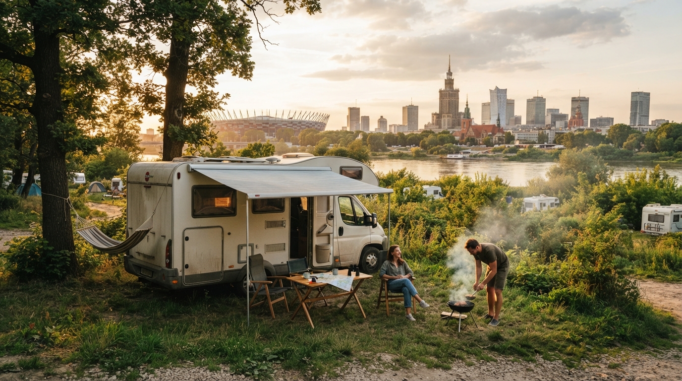 Warsaw Roundtrip - Poland North — campground with a motorhome