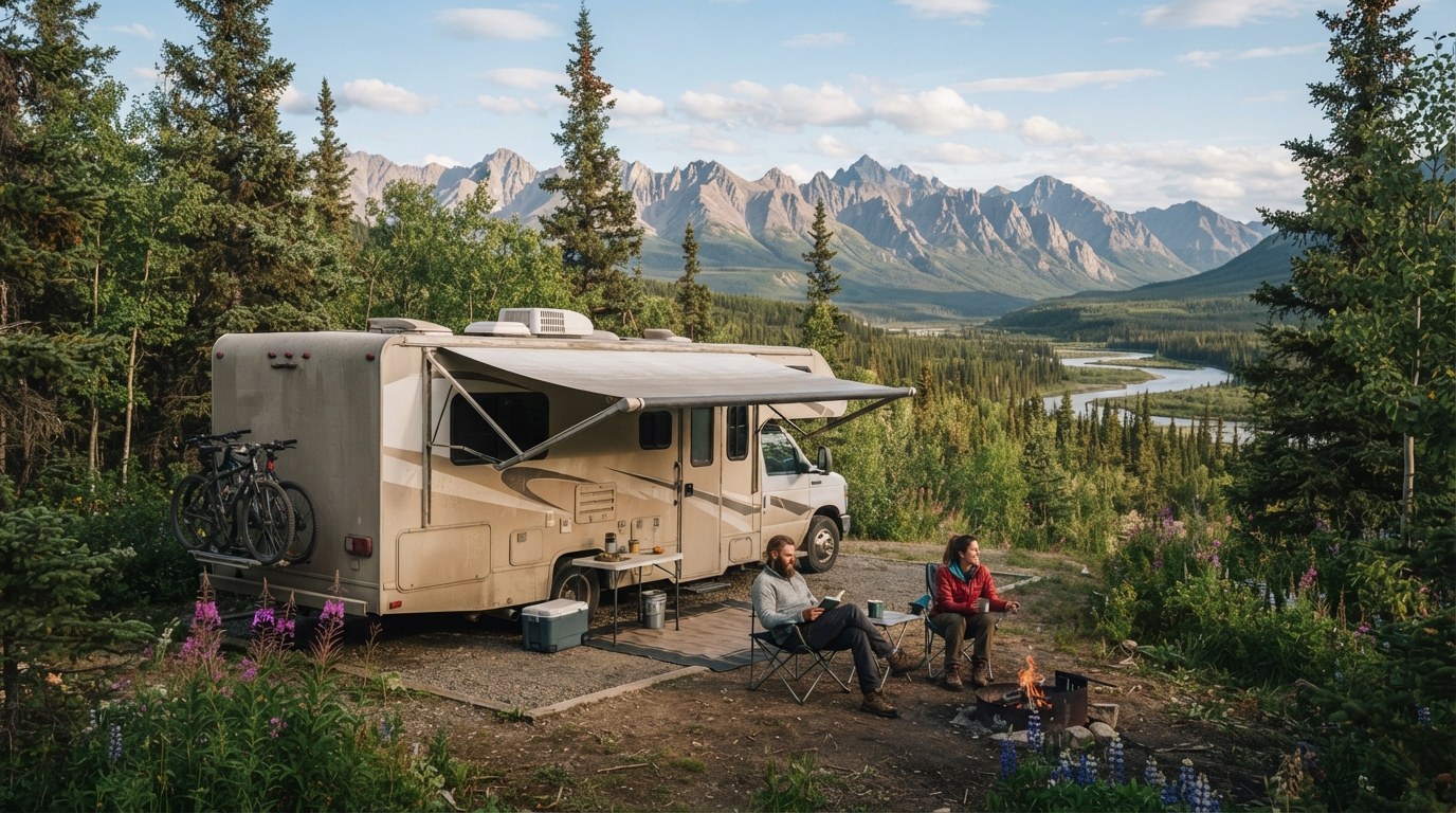 Whitehorse to Edmonton - Rolling Through the Rockies: A Campervan Experience — Whitehorse RV road trip landscape
