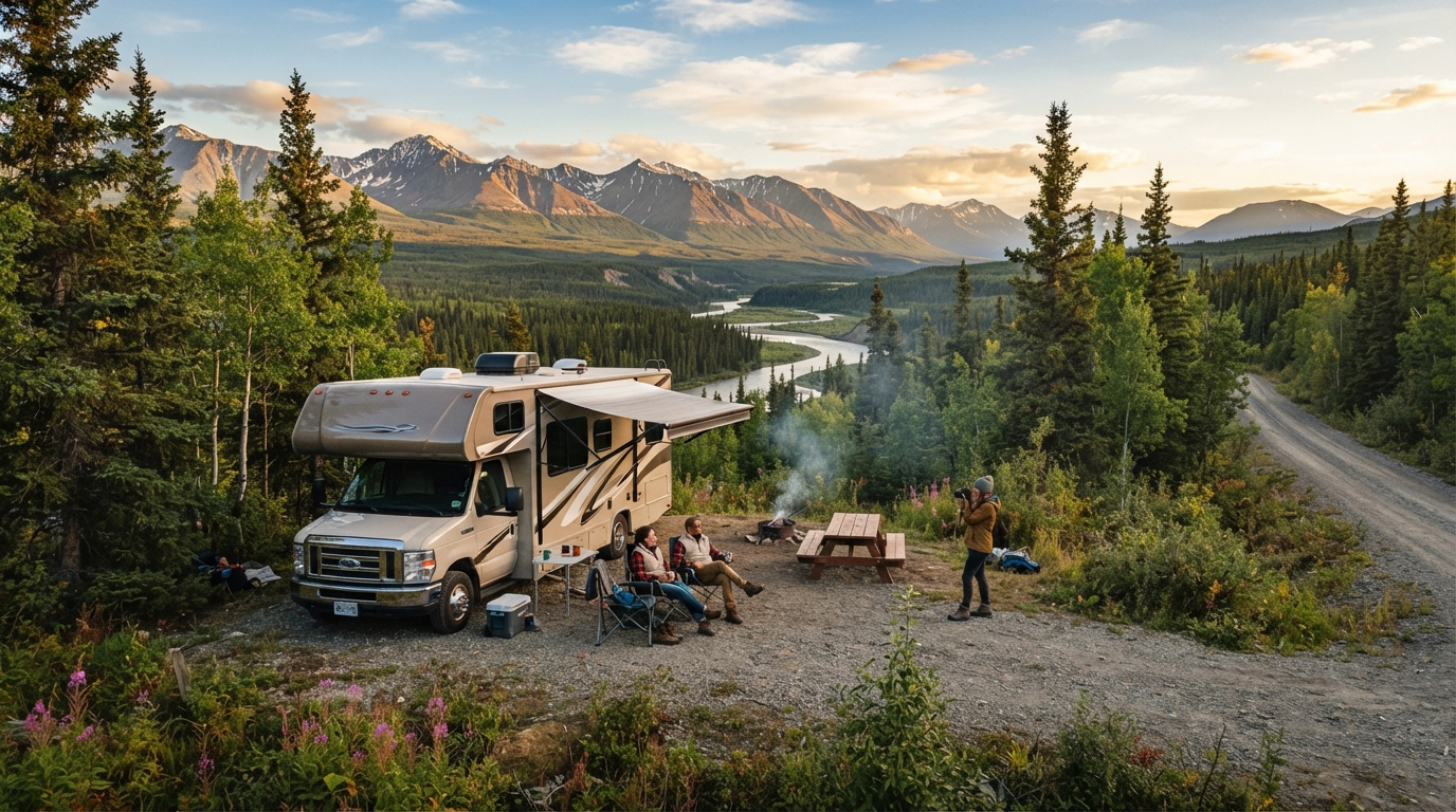 Whitehorse to Edmonton - Rolling Through the Rockies: A Campervan Experience — national park landscape