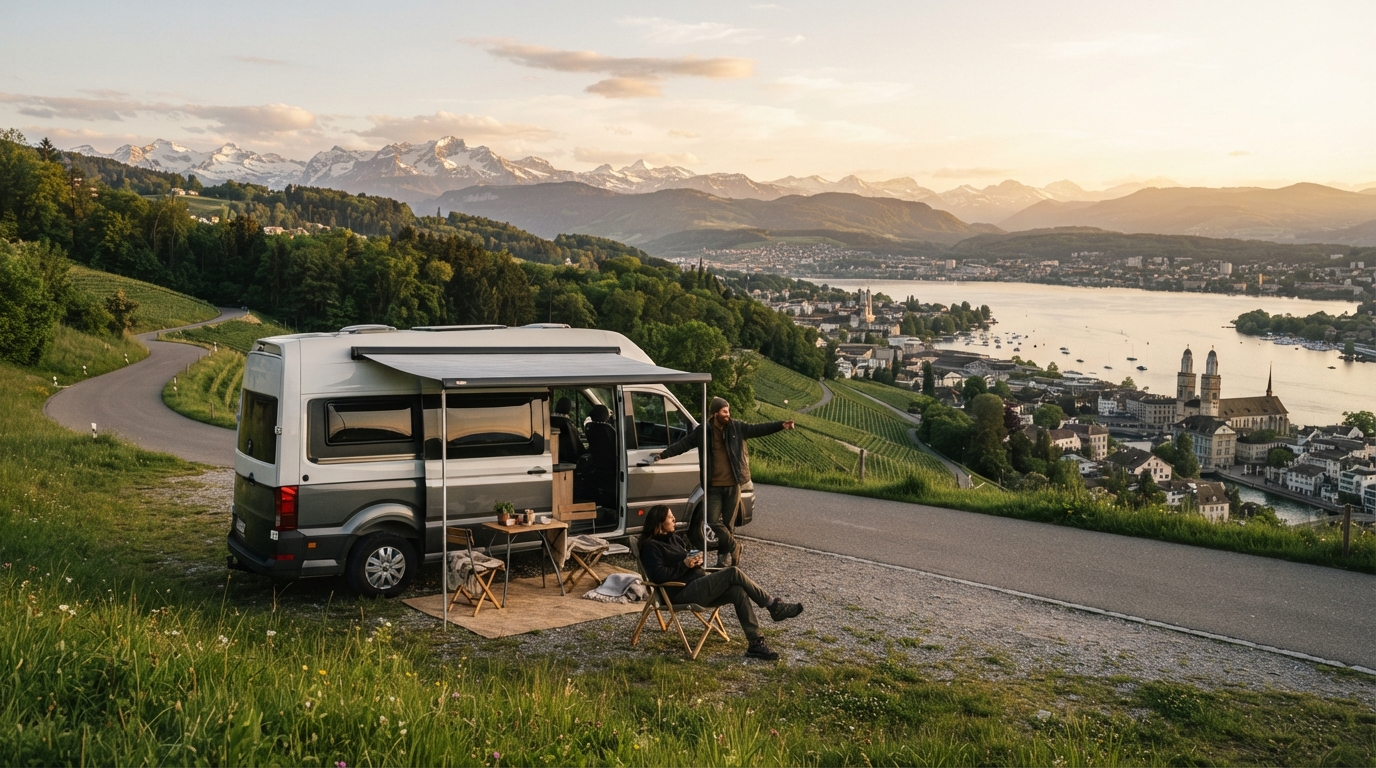 Zurich Roundtrip - South - Austria Tirol, Italy, Switzerland — Zurich scenic landscape